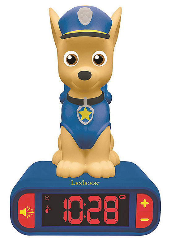 PAW Patrol Paw Patrol Chase Alarm Clock with Night Light 3D Design
