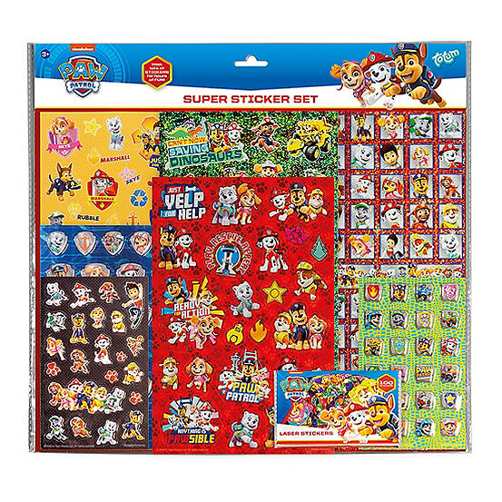 Paw Patrol Super Sticker Set with Over 300 Stickers, A Bag of Over 100