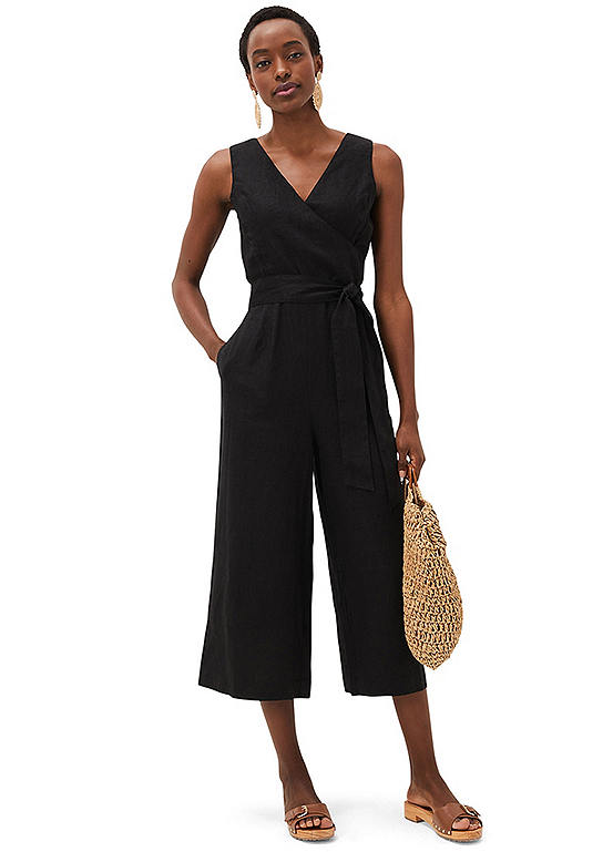 Phase Eight Alenna Wrap Linen Jumpsuit | Freemans