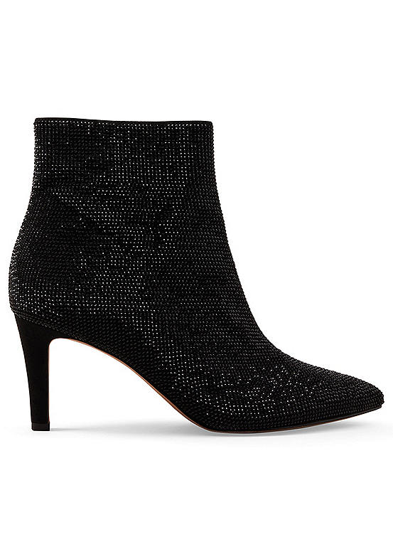 Phase Eight Black Sparkly Boots | Freemans