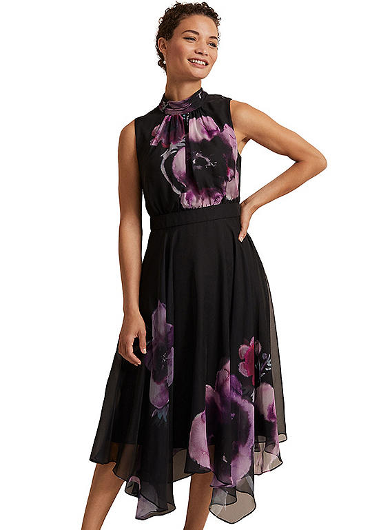 Phase Eight Lucinda Floral Chiffon Midi Dress | Freemans