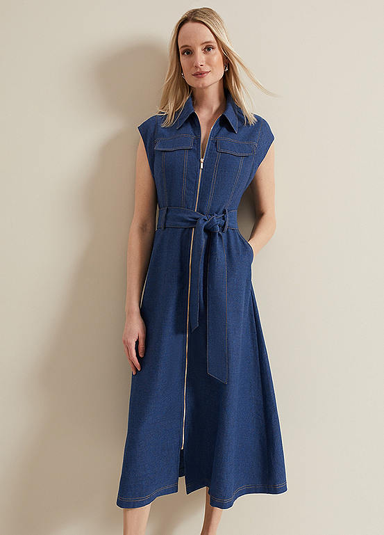 Phase Eight Luiza Denim Midi Dress | Freemans