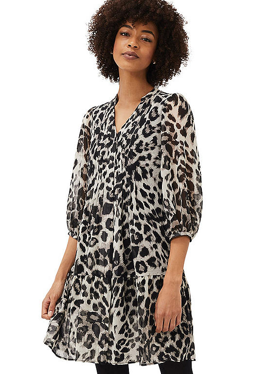 Phase Eight Penele Leopard Print Swing Dress | Freemans