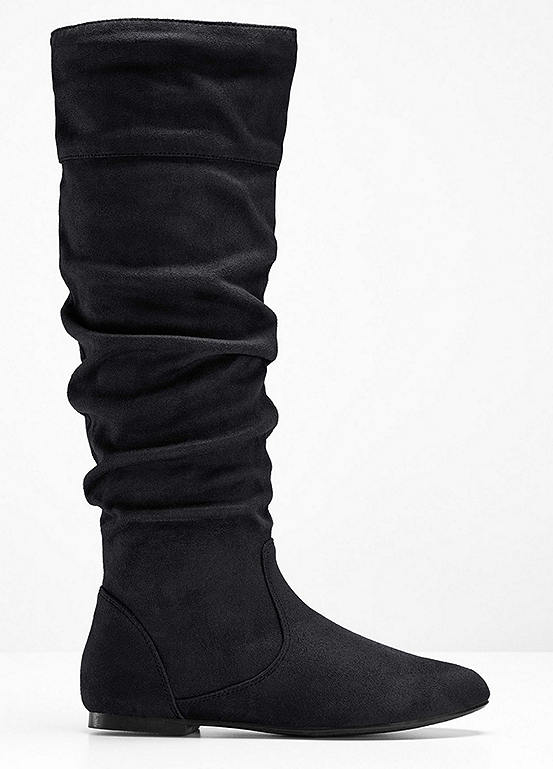 next black slouch boots