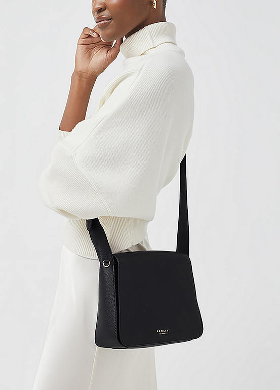 Radley London Black Westwell Lane Medium Flapover Crossbody Bag Freemans