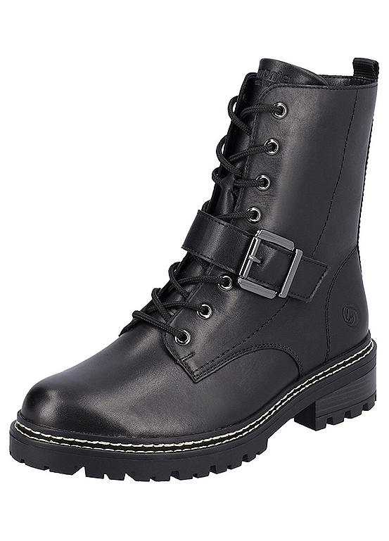 Reverse Leather Laceless Ramone Boots