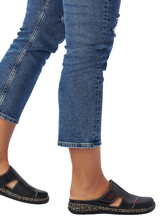 rieker slip on mules