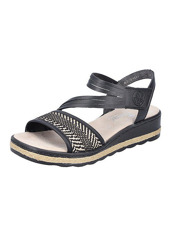 Rieker Strappy Low Wedge Sandals | Freemans