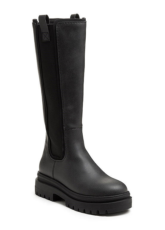 Rocket Dog Black Drea Long Boots Freemans
