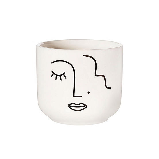 Sass & Belle Abstract Face Large Planter