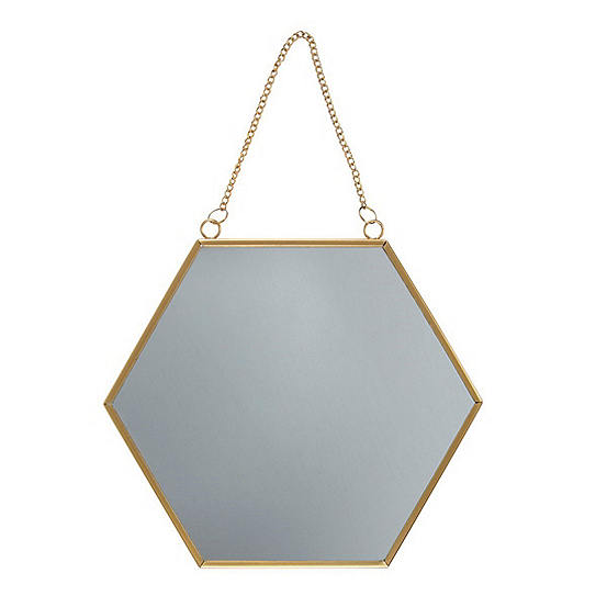 Sass & Belle Touch Of Gold Hexagon Mirror