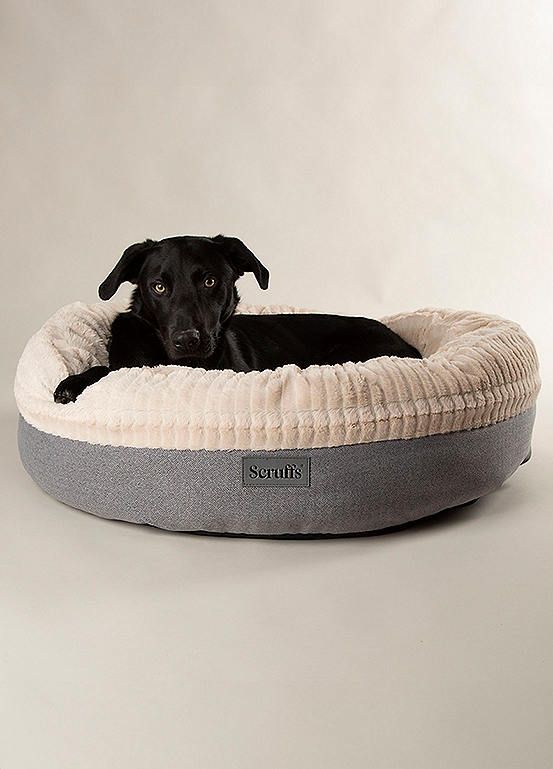 Scruffs Ellen Dog/Cat Donut Ring Bed Grey Freemans