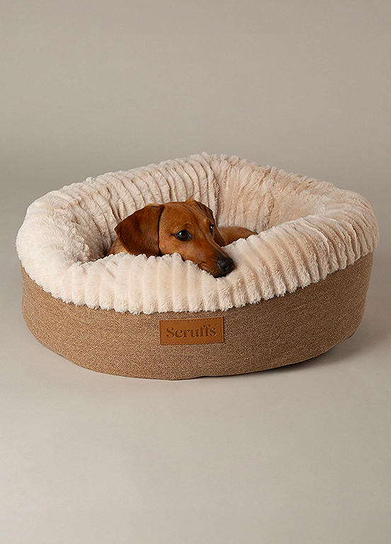 Scruffs Ellen Dog/Cat Donut Ring Bed Tan Freemans