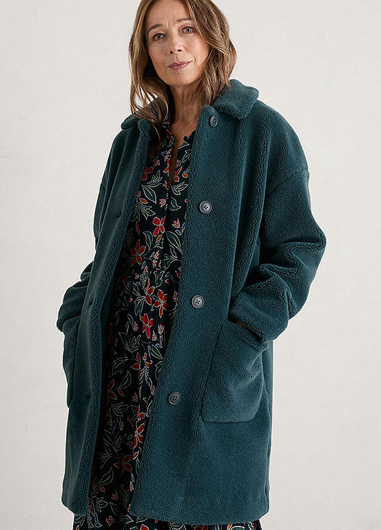 Seasalt Cornwall Blue Sandymouth Bay Coat Freemans