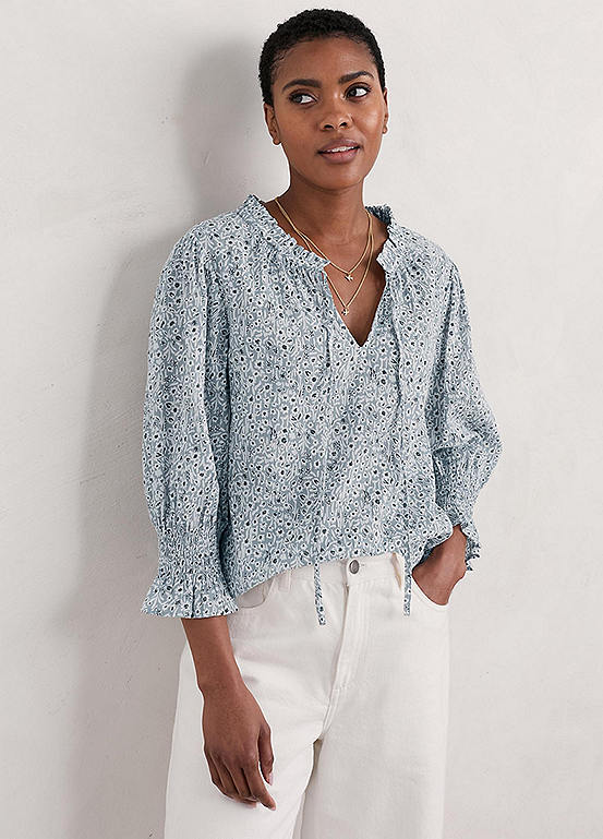 Seasalt Cornwall Grey Shore Shape Top | Freemans