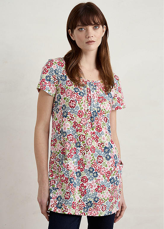 Seasalt Cornwall Multi Busy Lizzy Short Sleeve Tunic | Freemans