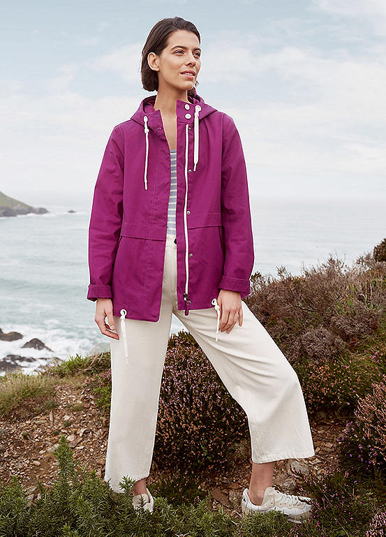 Seasalt Cornwall Purple Blue Depth Jacket Freemans