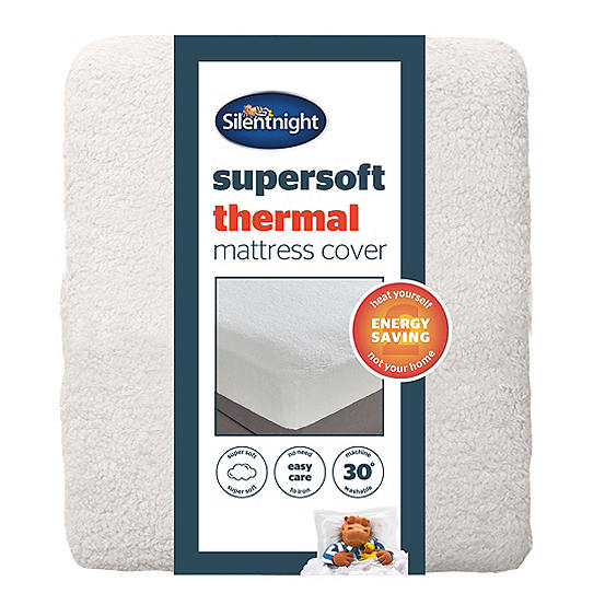 Silentnight Supersoft Thermal Fleece Mattress Cover - Cream