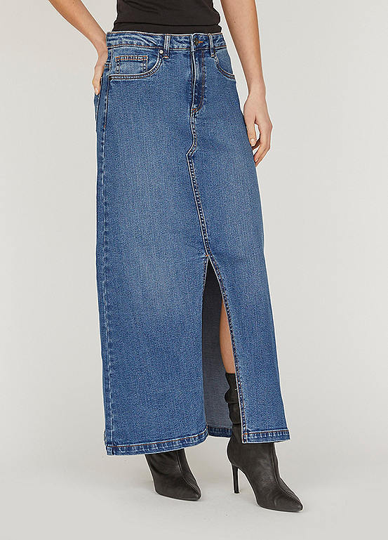 Sisters Point Long Skirt with High Split in Front | Freemans