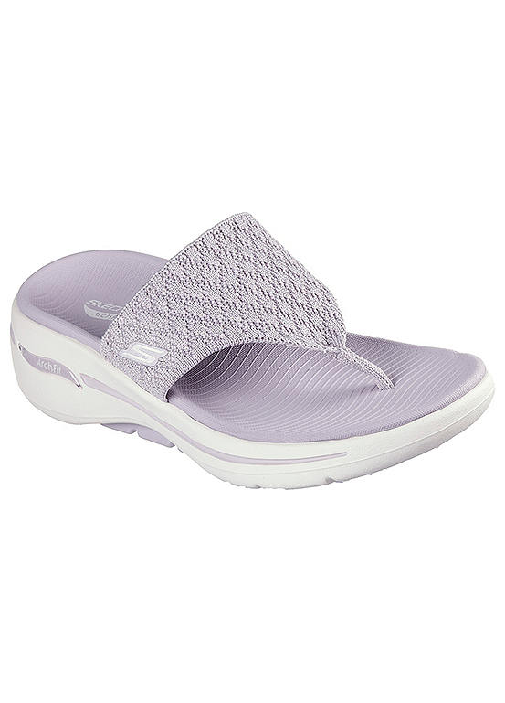 Skechers Lilac GO WALK Arch Fit Spellbound Sandals | Freemans