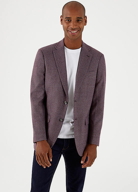 Skopes Cole Red Tailored Fit Blazer | Freemans