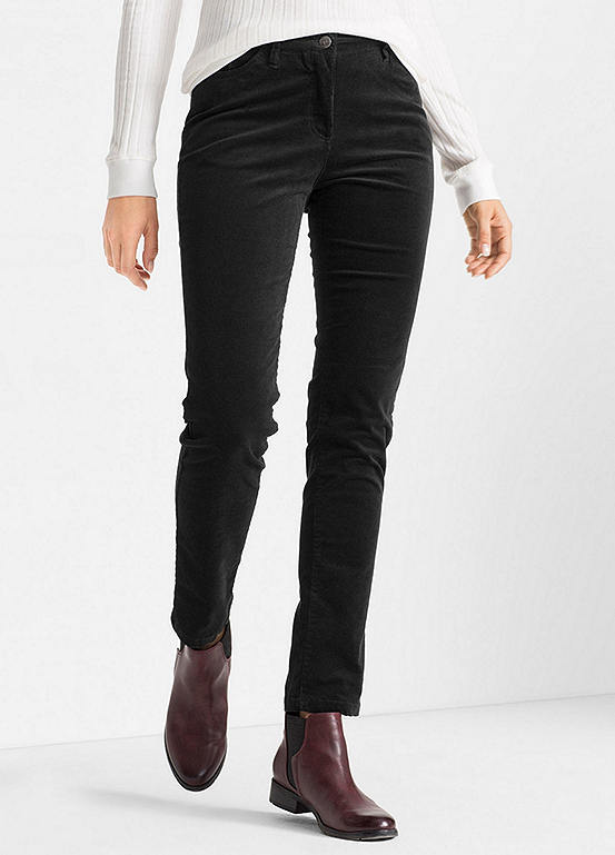 black skinny cords womens