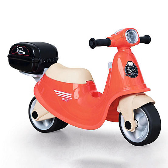 smoby red three wheel cars patterned scooter