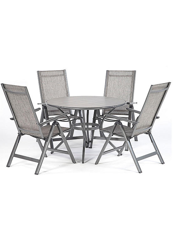 Suntime Adrano Four Seater Garden Dining Set Freemans
