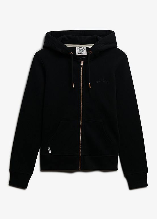 womens Essential Logo Hoodie in Ash Rose | UK