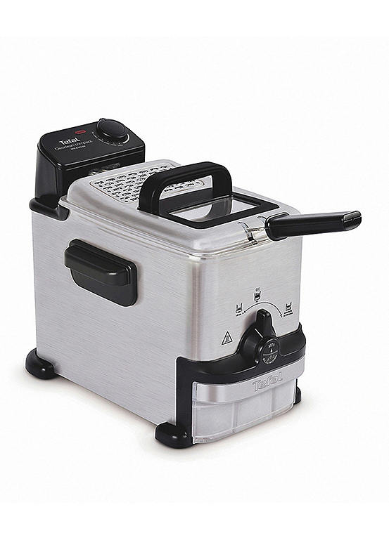 Tefal Oleoclean Compact 2L Deep Fat Fryer Black Freemans