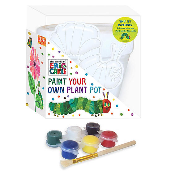 The Very Hungry Caterpillar Paint Your Own Plant Pot Freemans