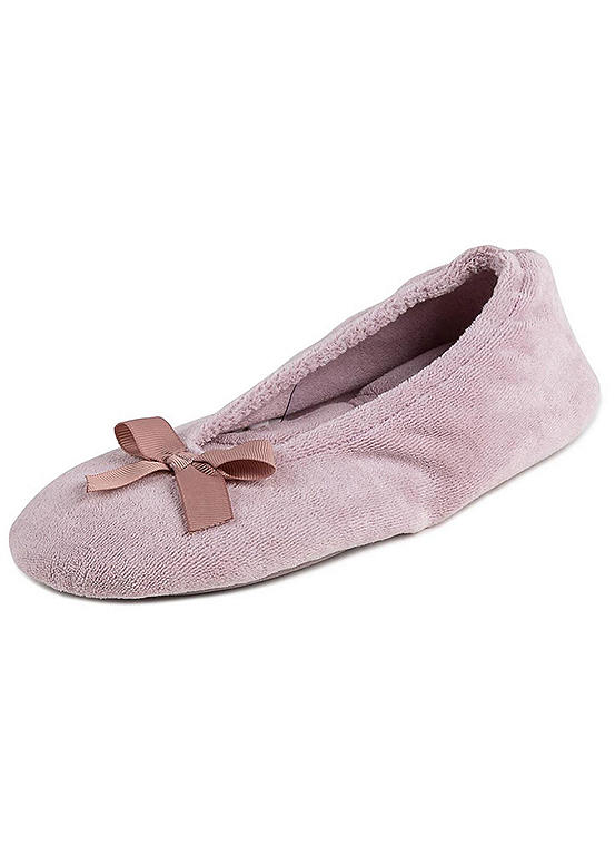 Ballerina Slippers For Wedding Isotoner Women's Terry Ballerina