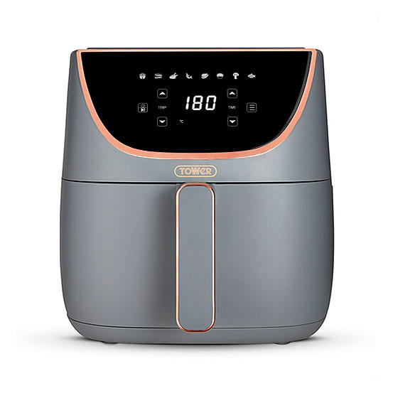 Tower Vortex Air Fryer with Digital Control Panel, 1700W, 6L T17127GRY Grey Freemans