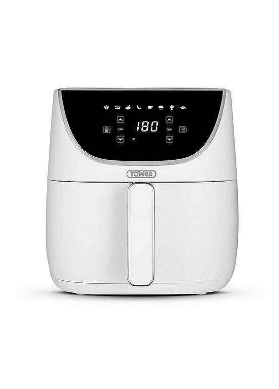 Tower Vortex Air Fryer with Digital Control Panel, 1700W, 6L T17127WHT White Freemans