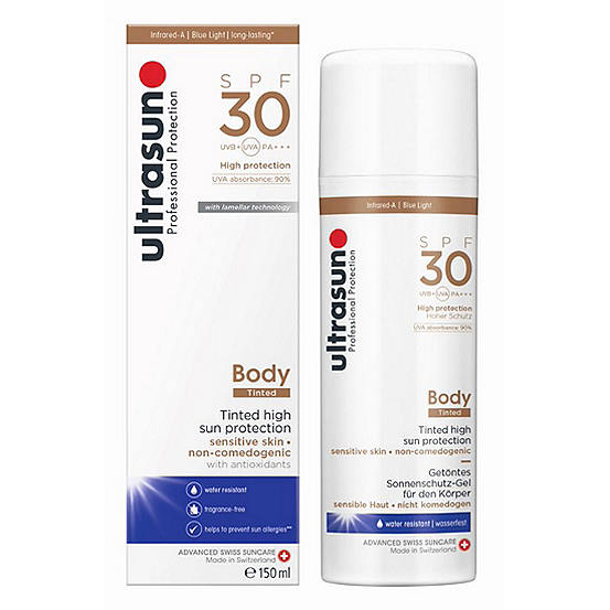 Ultrasun SPF30 Body Tinted Sun Protection 150ml | Freemans