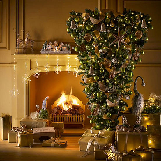 UpsideDown Artificial Christmas Tree 6ft Freemans