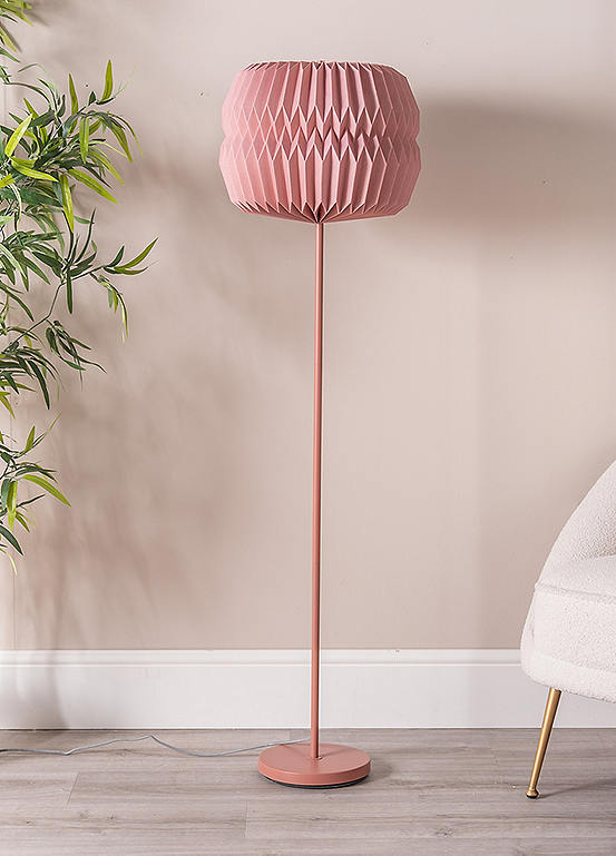 ValueLights Rust Origami Floor Lamp | Freemans