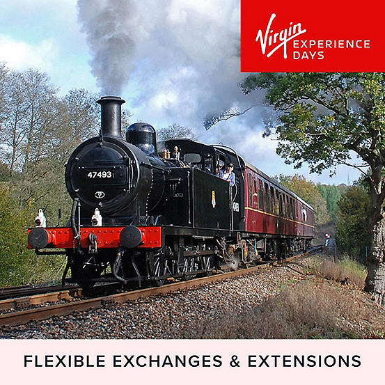 Virgin Experience Days One Night Break with Dinner & Steam Train Trip on the Spa Valley Railway for Two