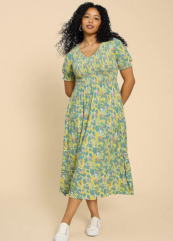 Robe Femme White Stuff Emily - Taille 8 UK / 40 IT / 38 EU - Jersey Coton Bleu Lait - Neuve Avec étiquettes