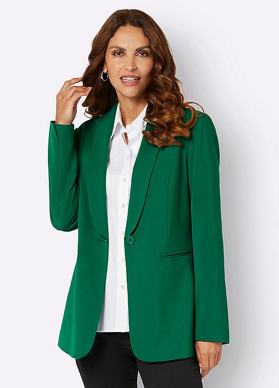 F.IT Brown Long Sleeve Single Breasted Women Jacket Blazer main image 1