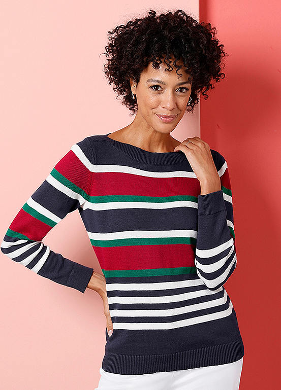 Witt Stripe Long Sleeve Sweater | Freemans