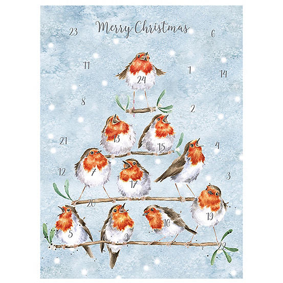 Wrendale Rockin Robins Advent Calendar Freemans