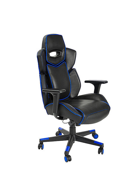 X Rocker Drogon Ergonomic Office Gaming Chair Blue Freemans