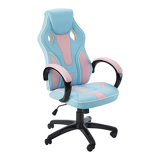 X Rocker Maverick Height Adjustable Office Gaming Chair - Bubble-gum