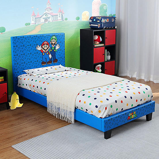 X Rocker Official Super Mario™ Gaming Bed Blue Single Freemans