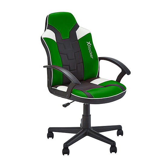 X Rocker Saturn Mid-Back Wheeled Esport Gaming Chair - Green