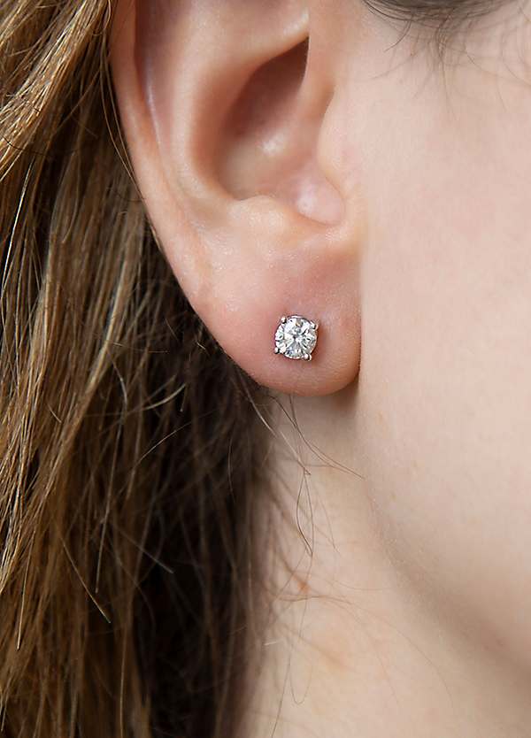 5mm diamond stud earrings discount
