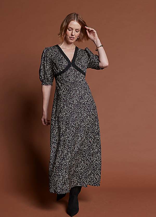 365 by Freemans Leopard Lace Midi Dress