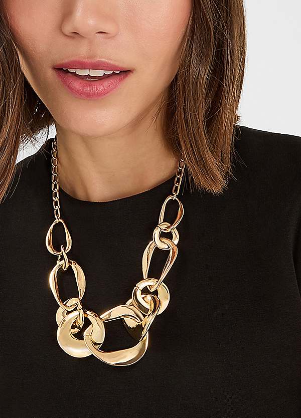 アクセサリー DIFFERENT NECKLACE 53cm Accessorize Chunky Link Necklace | Freemans