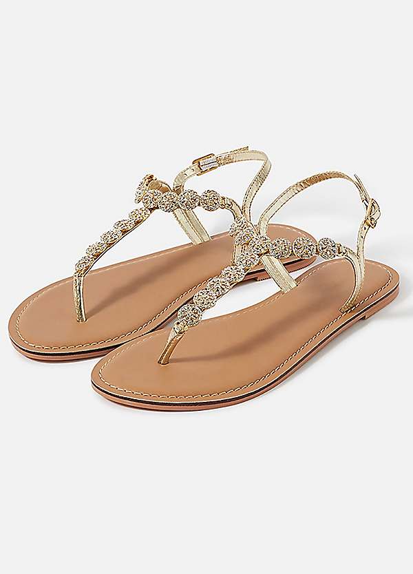 Accessorize on sale gold sandals